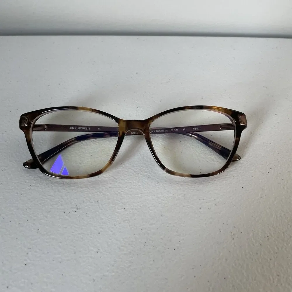 Genesis Eyewear By Altair Brown Tortoise Prescription Glasses Frames G5055 2022